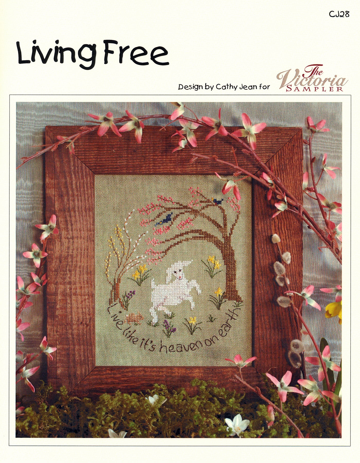 Living Free - Counted Cross Stitch Pattern - PDF Download– The Victoria ...
