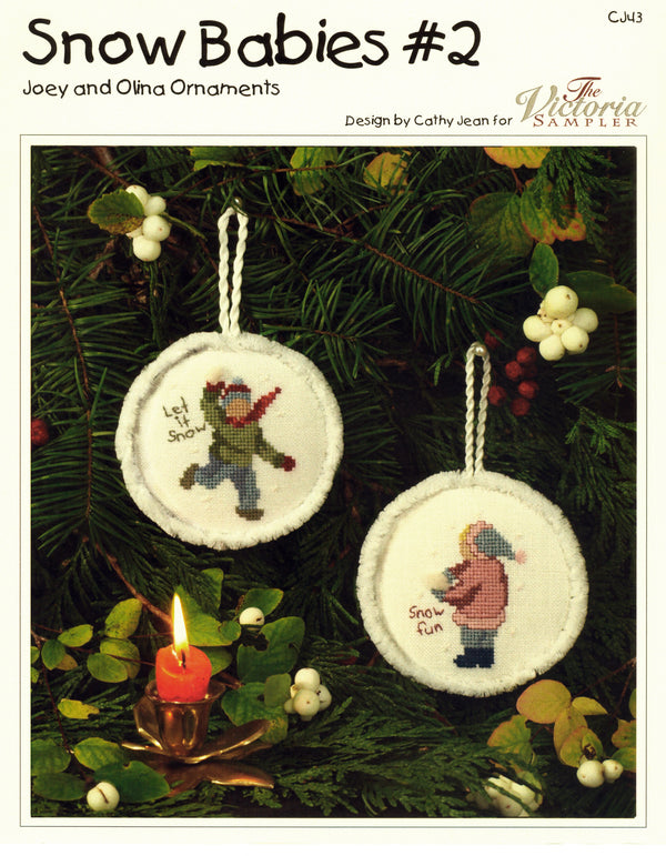 Snow Babies 2  - Counted Cross Stitch Pattern - PDF Download
