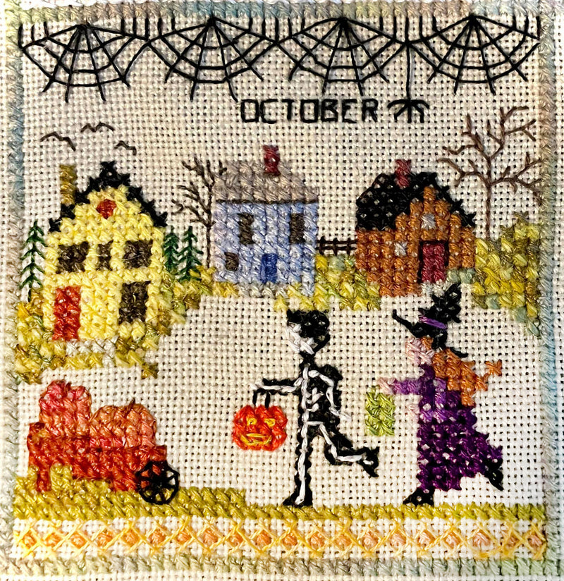 A Year In Stitches - Part 10 - October - PDF Downloadable Chart