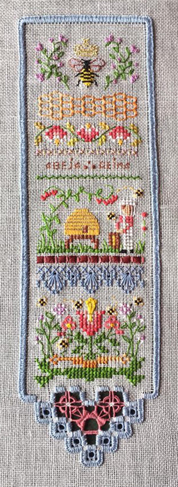 Queen Bee Sampler - Creative Collection - Embroidery and Cross Stitch Pattern - PDF Download