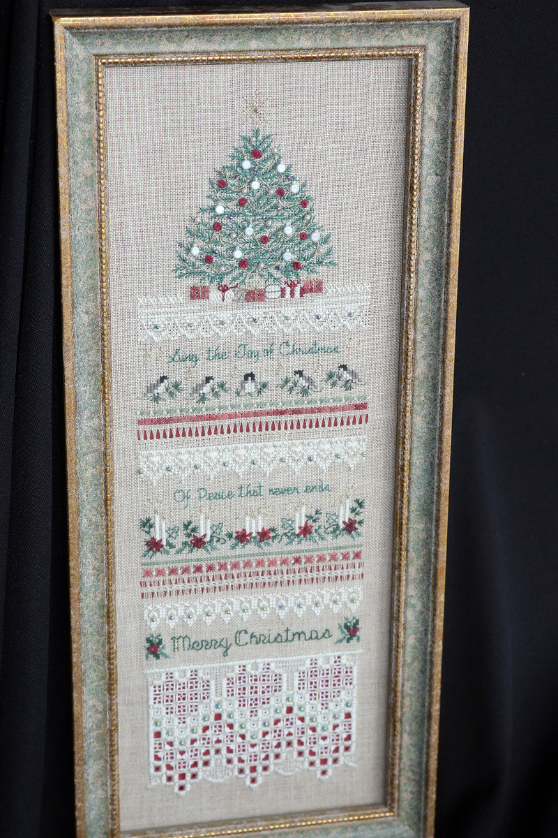 Heirloom Christmas Sampler - Embroidery and Cross Stitch Pattern - PDF Download