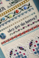 The Victoria Sampler - Button Sampler Leaflet  - needlework design company