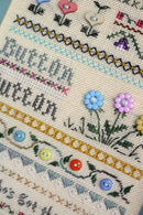 The Victoria Sampler - Button Sampler Leaflet  - needlework design company