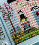 The Victoria Sampler - Cherry Blossom Cottage Sampler Leaflet  - needlework design company
