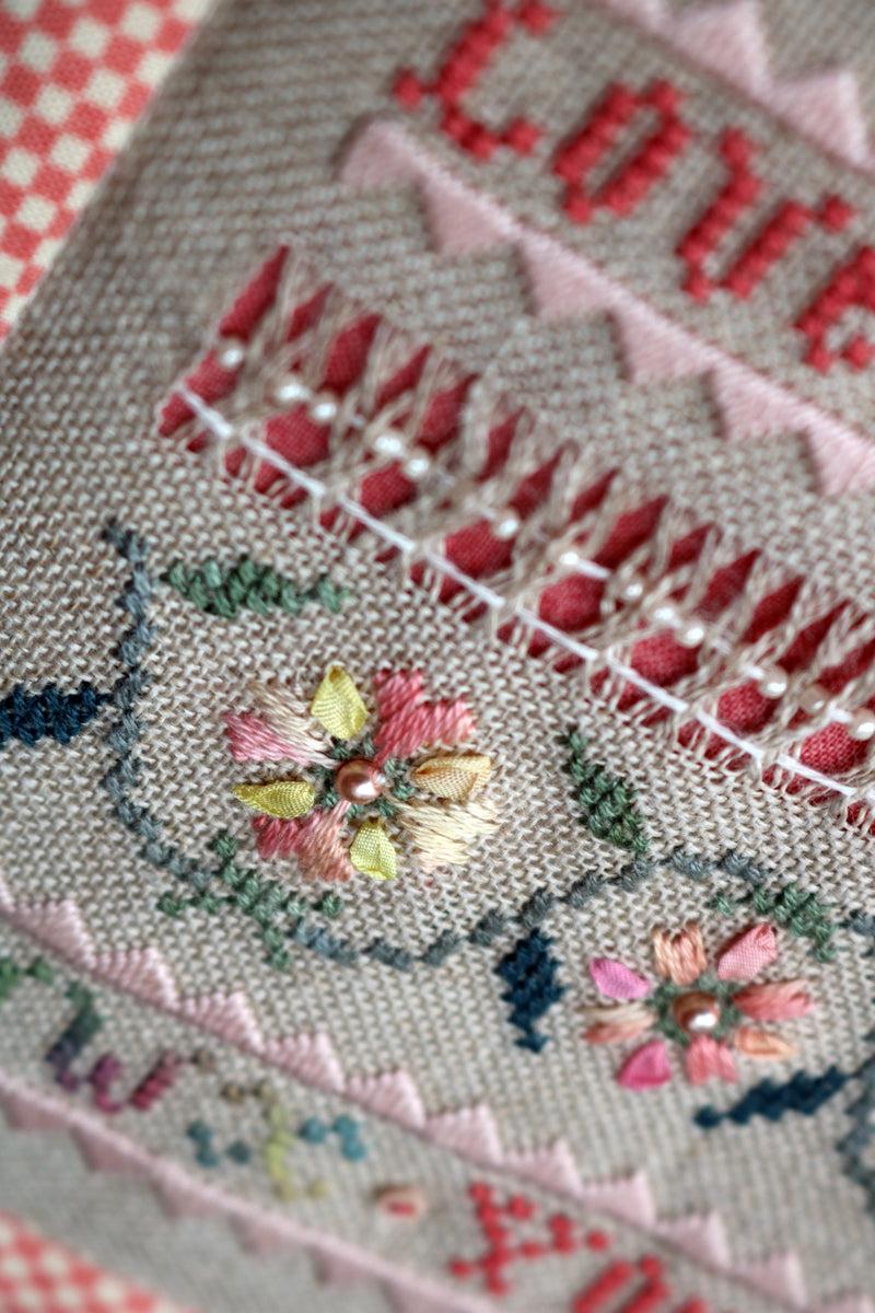 I Love You Sampler - Embroidery and Cross Stitch Pattern - PDF Downloa ...