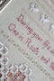 Heirloom Birth Sampler - Embroidery and Cross Stitch Pattern - PDF Download