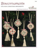 Biscornuments - 5 Mini Ornaments - PDF Downloadable Chart