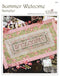 Summer Welcome Banner - Embroidery and Cross Stitch Pattern - PDF Download