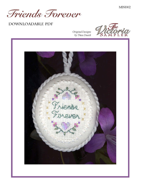 Friends Forever- Mini Series - Embroidery and Cross Stitch Pattern - PDF Download