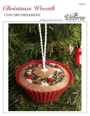 Gingerbread Wreath Cupcake Ornament - Mini Series - Counted Cross Stitch Pattern - PDF Download